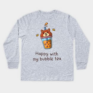 BUBBLE TEA Kids Long Sleeve T-Shirt